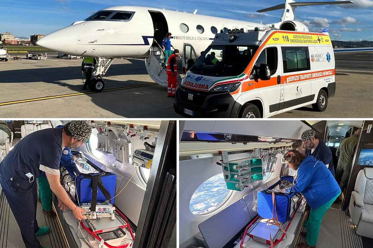 Sicilia, nuovo trasporto sanitario d’urgenza: neonato trasferito da Taormina a Roma con un G650 dell’Aeronautica Militare - brigatafolgore.net