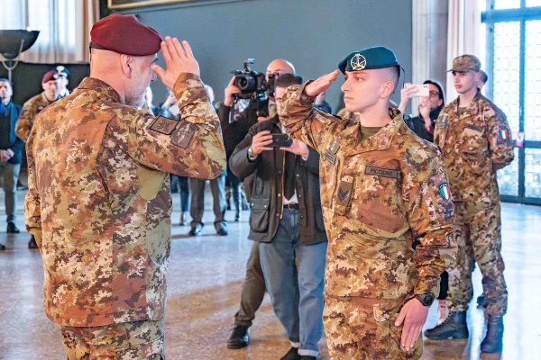 Lagunari “Serenissima”: green beret ceremony for new Lagunari
