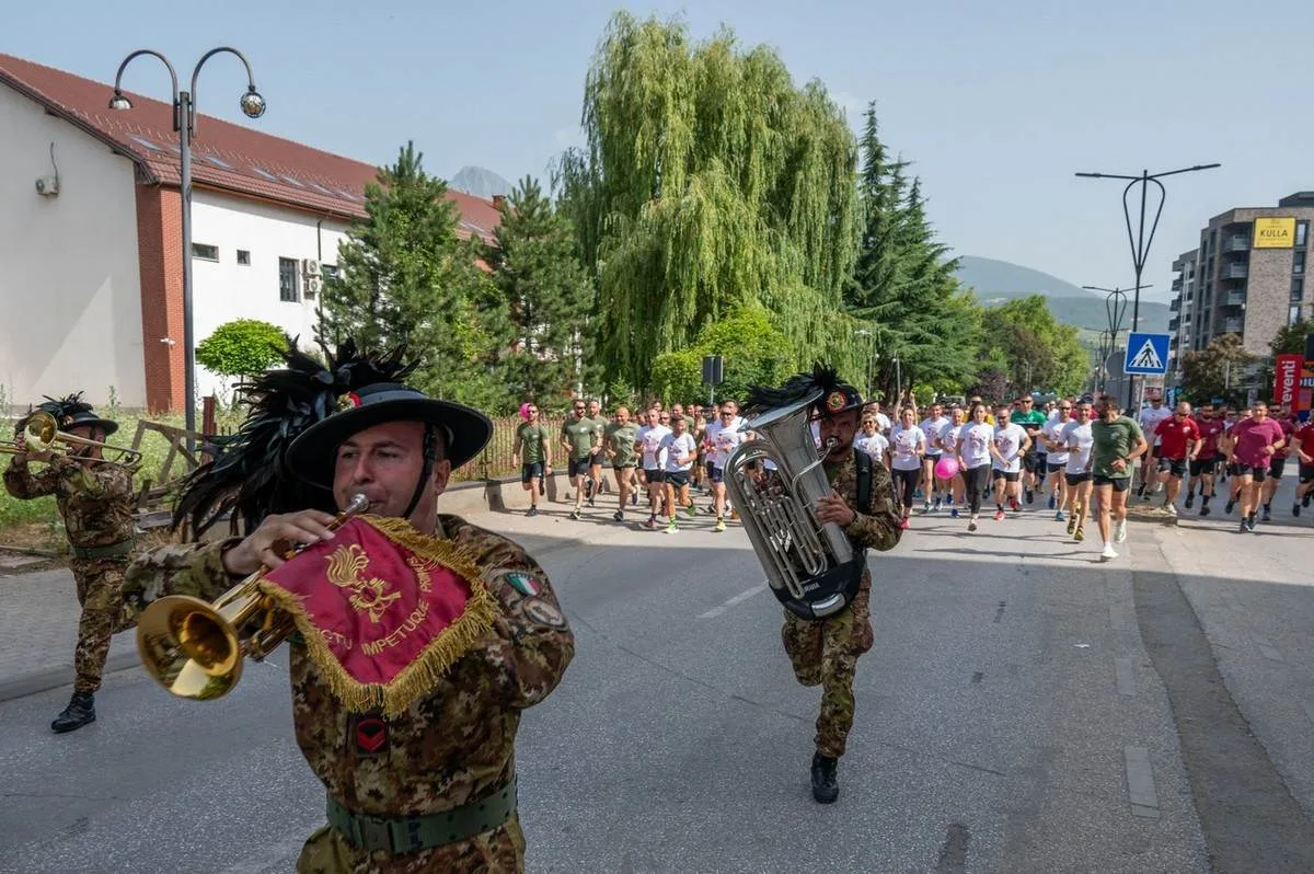 Yet Another Commendable Initiative by Italian Soldiers in Kosovo, Charity Race for Cancer Research - brigatafolgore.net