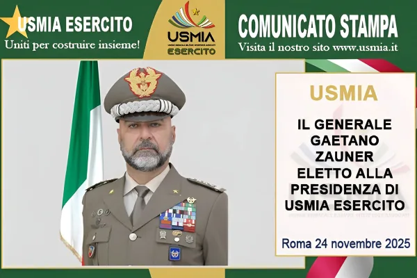 Il Gen. C.A. Gaetano Zauner eletto alla presidenza di USMIA Esercito