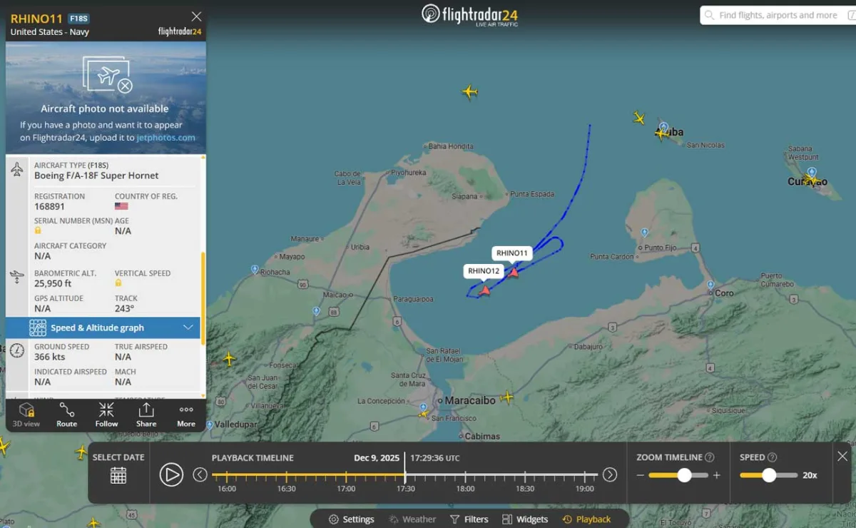 US-Venezuela Crisis: Two US F-18 Fighters Enter Venezuelan Territory. Tension at Peak Levels. - brigatafolgore.net