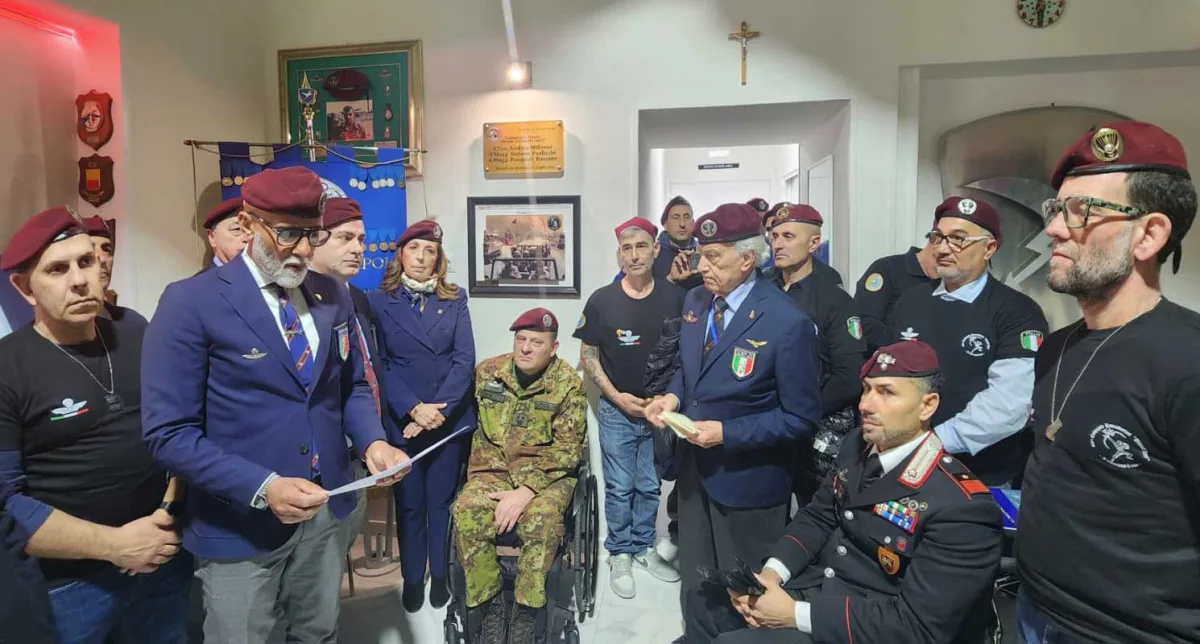 Inaugurated the new ANPDI headquarters in Naples dedicated to Lt. Col. Par. MOVM Gianfranco Paglia - Photo Facebook page Isabella Rauti