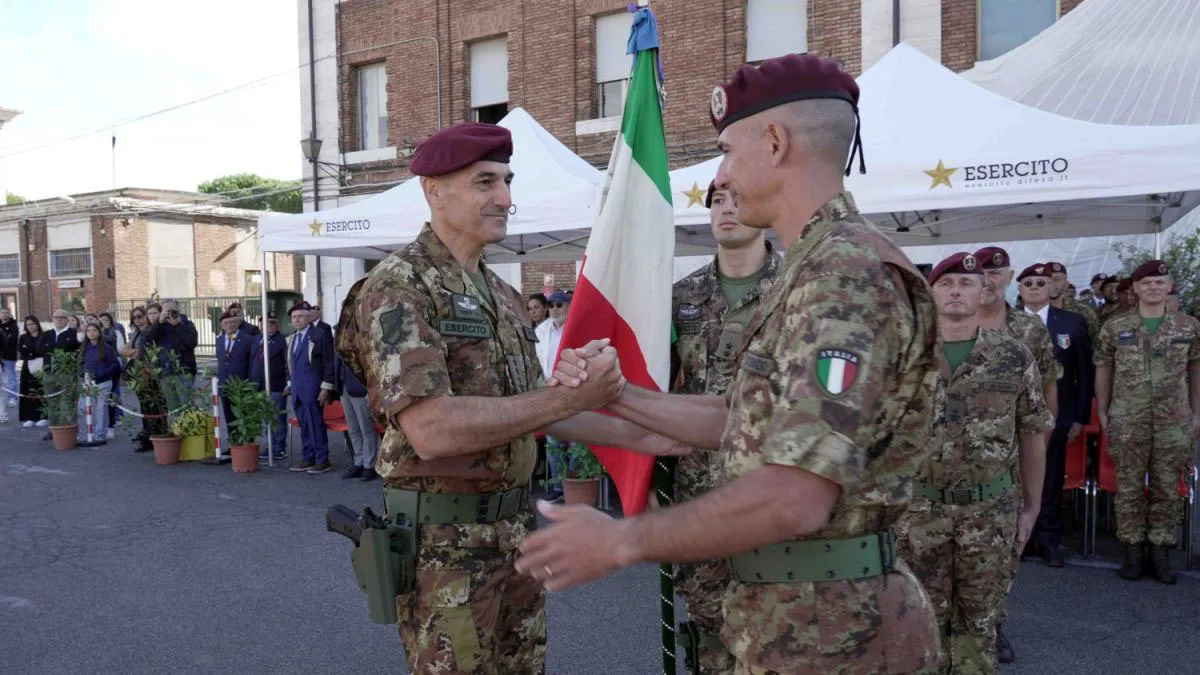 Change of Command at the 186th Folgore: Colonel Salvatore Falcone Assumes Command - brigatafolgore.net