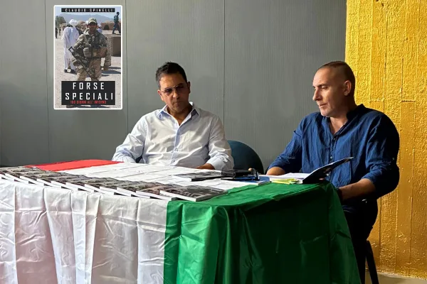Great success in Sassari for the presentation of the book “Forse Speciali – 100 giorni all’inferno” by Claudio Spinelli, the raider who trained astronauts
