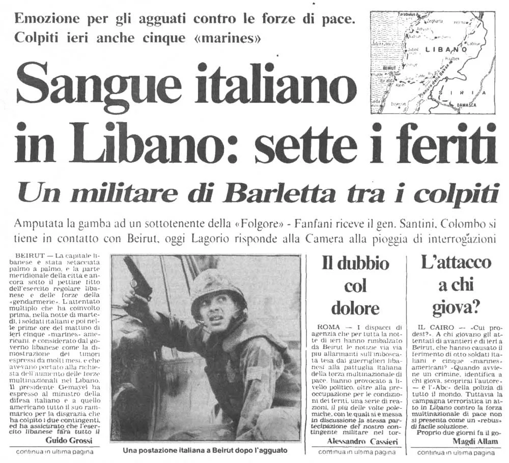 Le missioni della Folgore - brigatafolgore.net Le missioni della Folgore - brigatafolgore.net