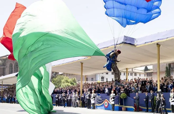 June 2nd - La Folgore Launches the Flag over Rome June 2nd - La Folgore Launches the Flag over Rome